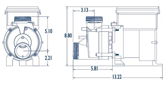 PUUFSCAS1098BR Ultra Jet Bath Pump American Standard