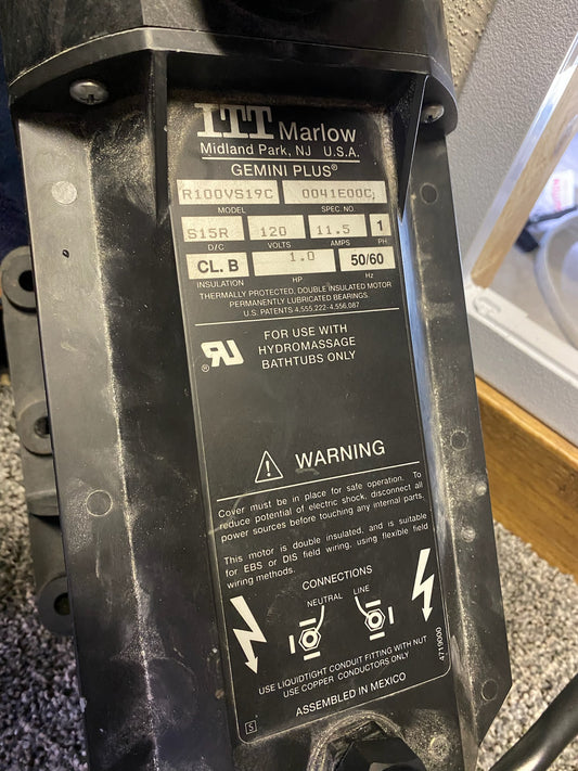 Laurel Mountain Whirlpool Pump 4272WW R100VS19C itt marlow