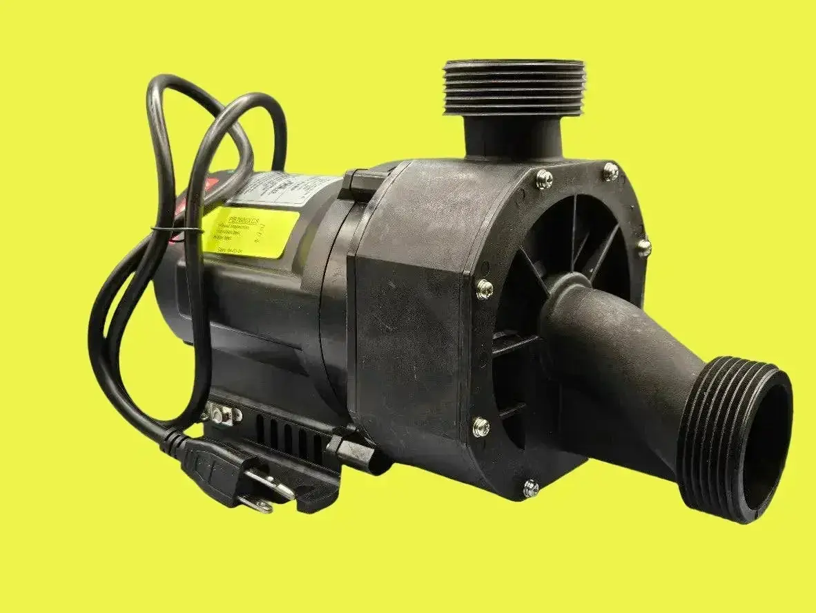 Balboa Water Group Gemini Plus II variable speed whirlpool water pump in 120V with 8.5 amps, featuring a metallic motor and control panel.