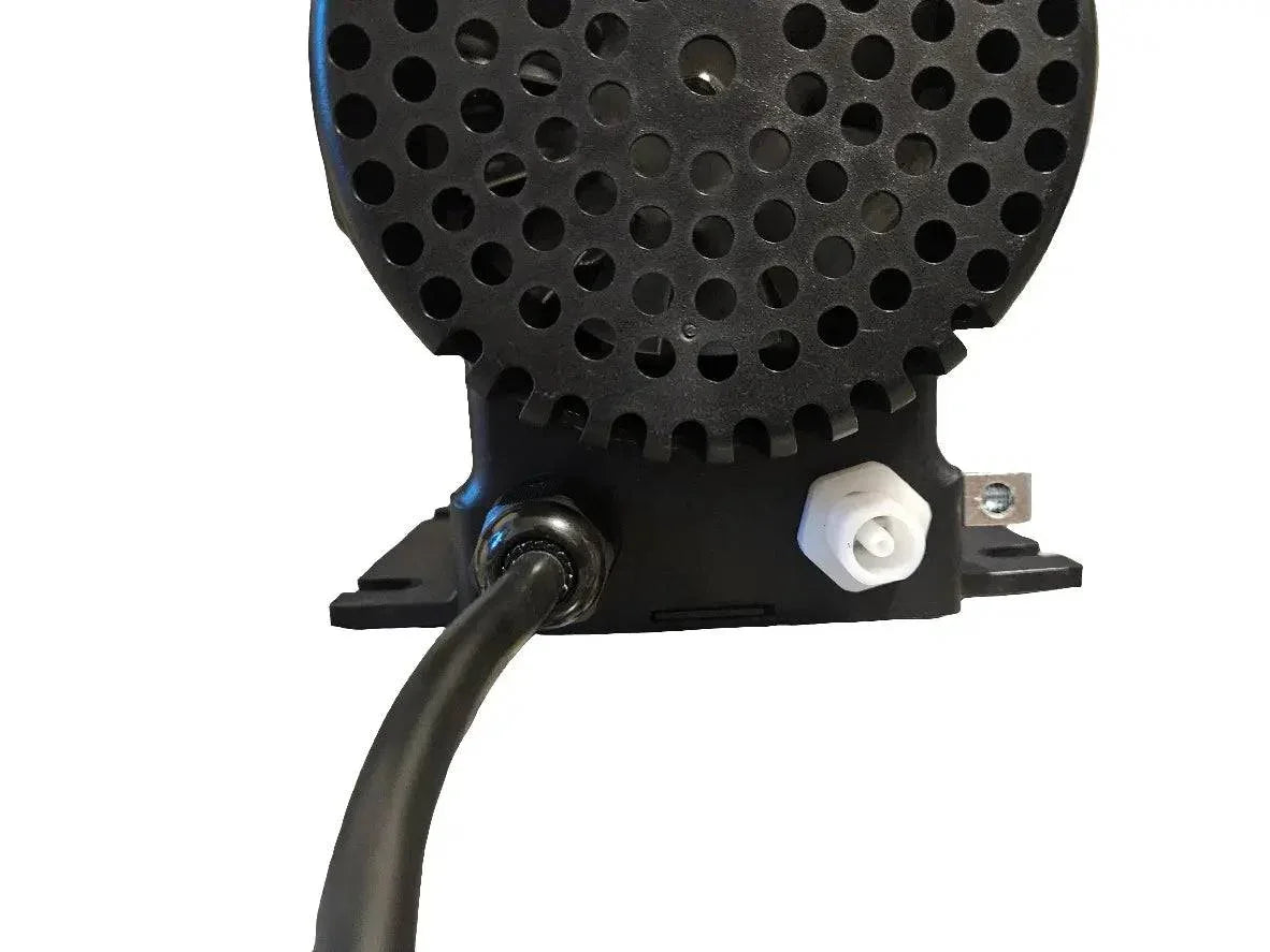 Whirlpool water pump by Balboa Water Group, model 0035F88C NR2A-C, 8.5 amps, 120V with air switch in a technical image