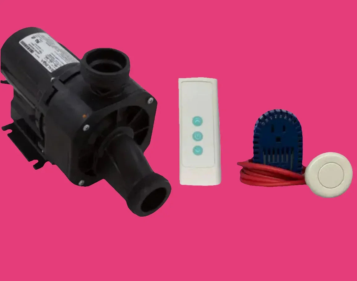 Balboa Water Group Aqua Glass R100VS4C variable speed whirlpool water pump system with digital control panel.