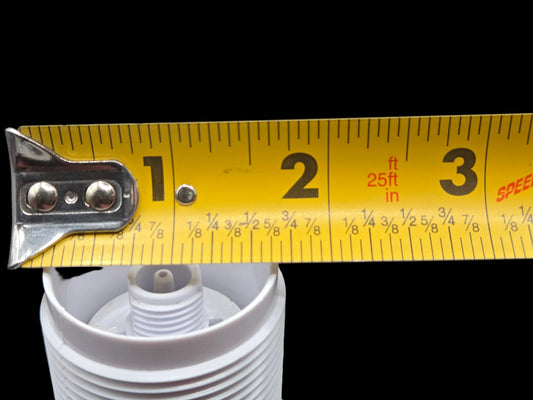White BALBOA WATER GROUP jetted tub air button with 1-5/8 inch hole size, designed for easy control and operation of the hot tub jets.