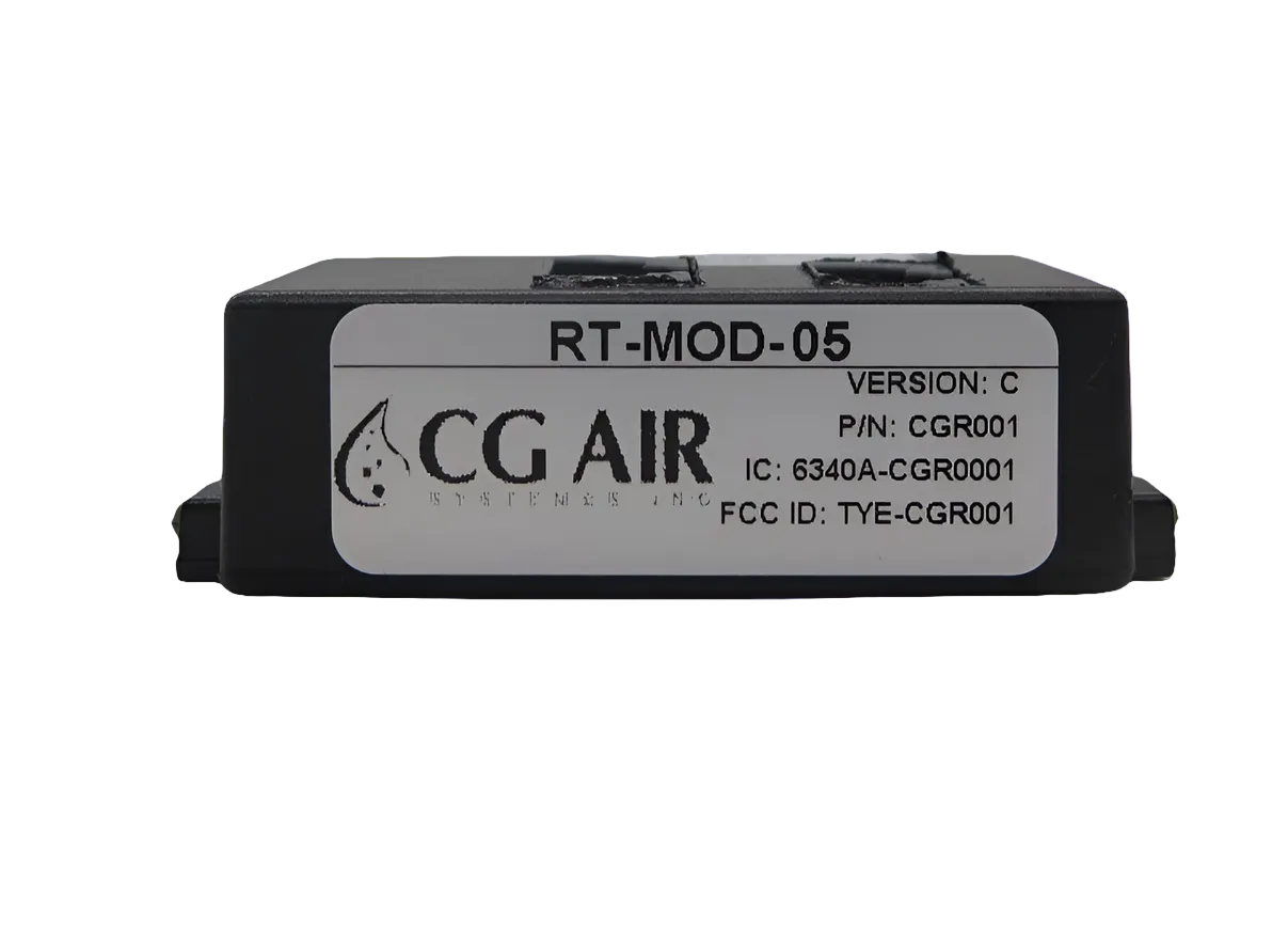 CG Air Systems MTI Bath four-button RF remote for CG Air Blowers, used to control air massage blowers.