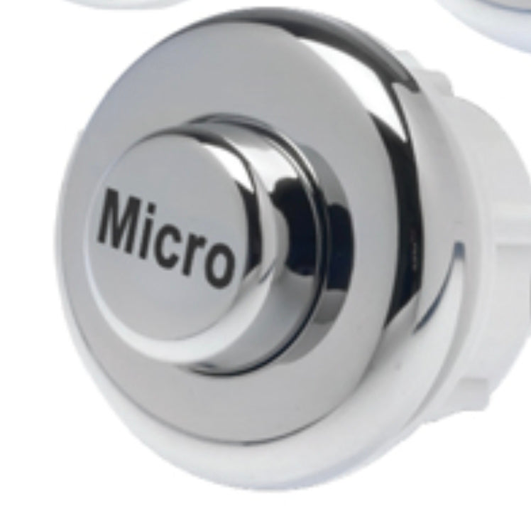 Chrome Safe Step Whirlpool Tub Air Switch Button by NUWHIRL SYSTEMS, designed for easy control of whirlpool air systems.