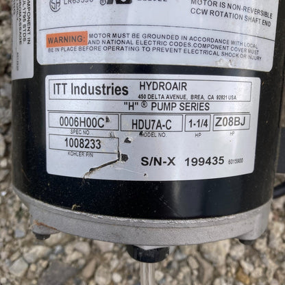 HDU7A-C 0006H00C ITT Industries Hydro Air Pump