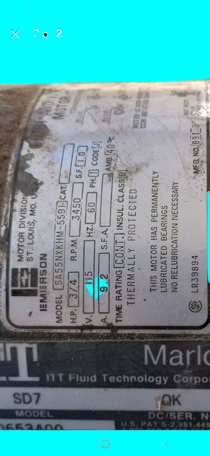 SD7 ITT Marlow Pump Replacement