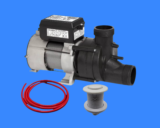 Aqua Glass Pump Replacement PUWWSCES1098R with OEM quality and pneumatic switch control 7.5amp 115v