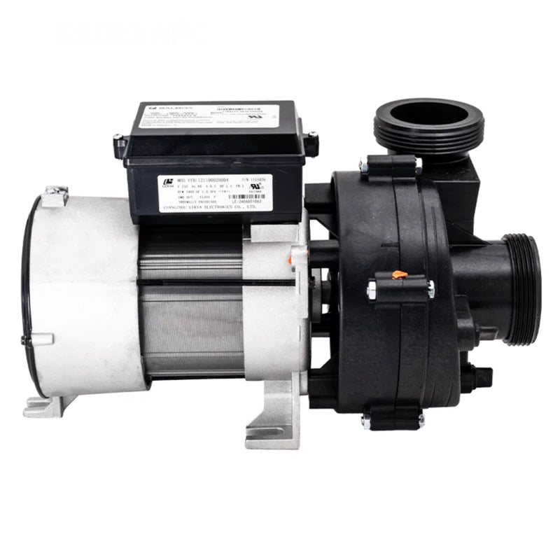 Balboa Power WOW 7154213-S single-speed 230V spa pump with center suction and side discharge  SIDEVIEW