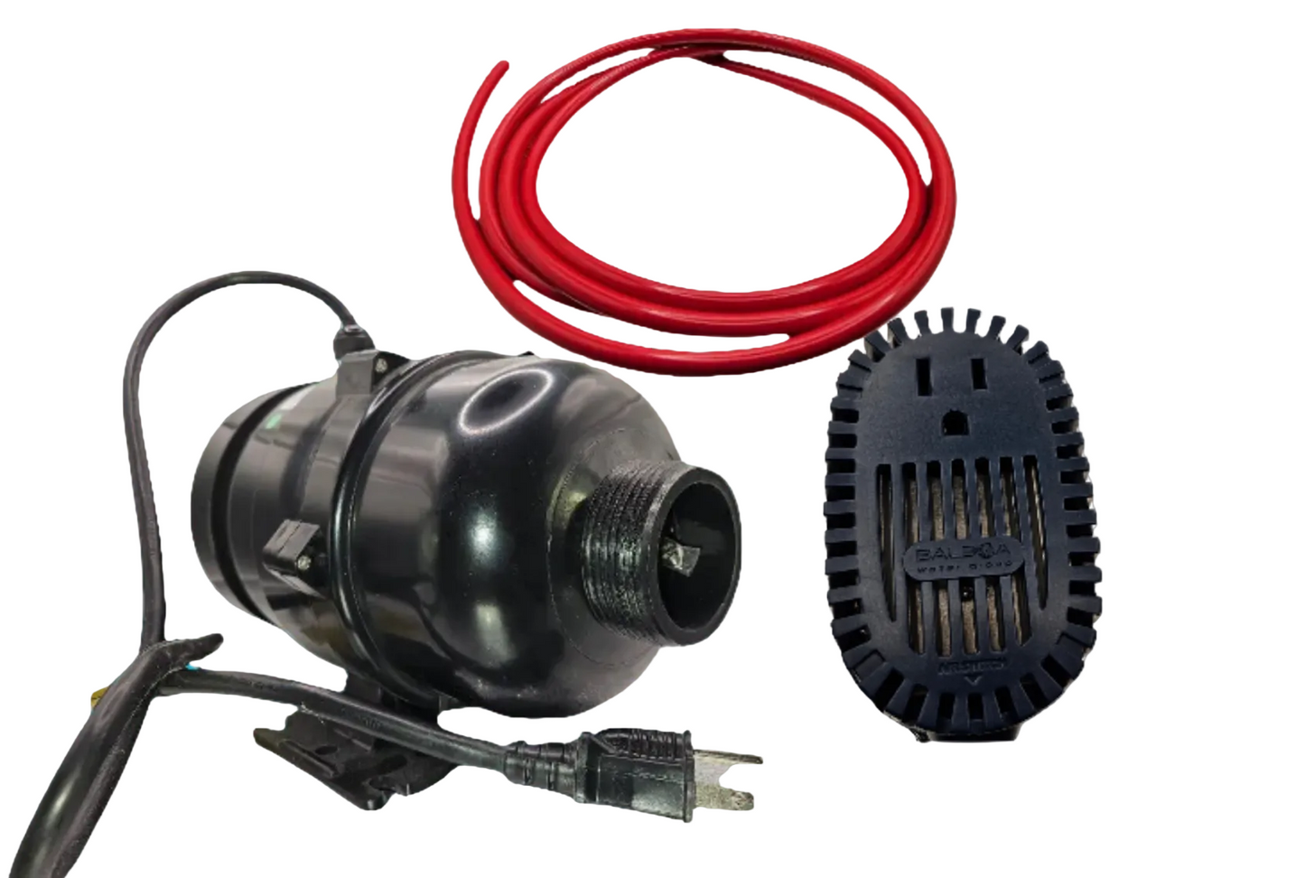 Variable-speed BALBOA WATER GROUP air massage blower BWG700-1 with 7.2 amps, designed for efficient spa and hot tub air circulation.