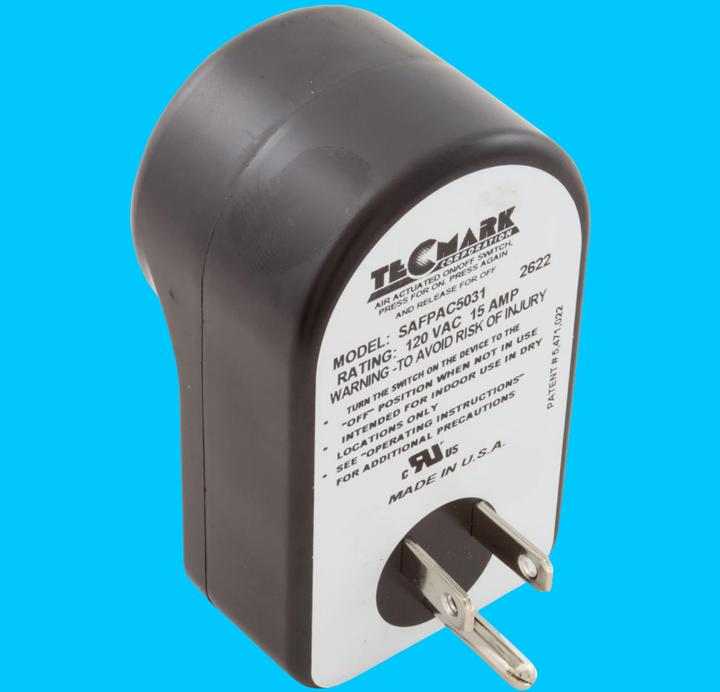 Tecmark SAFPAC5031 plug-in on/off switch by Balboa Water Group, 120V electronic control for spa and hot tub applications.