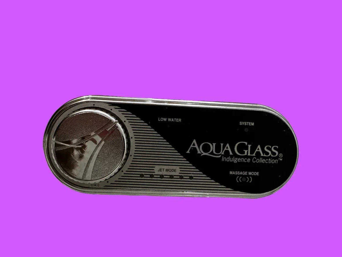 Aqua Glass R100VS4C variable speed whirlpool water pump system by Balboa Water Group with control panel and pump components visible.