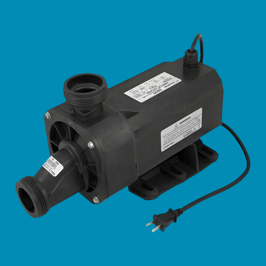 Aquatic 8078 MOTOR for Whirlpool water pumps by Balboa Water Group, ITT Marlow Gemini Plus R75A-C model, with visible pump components.