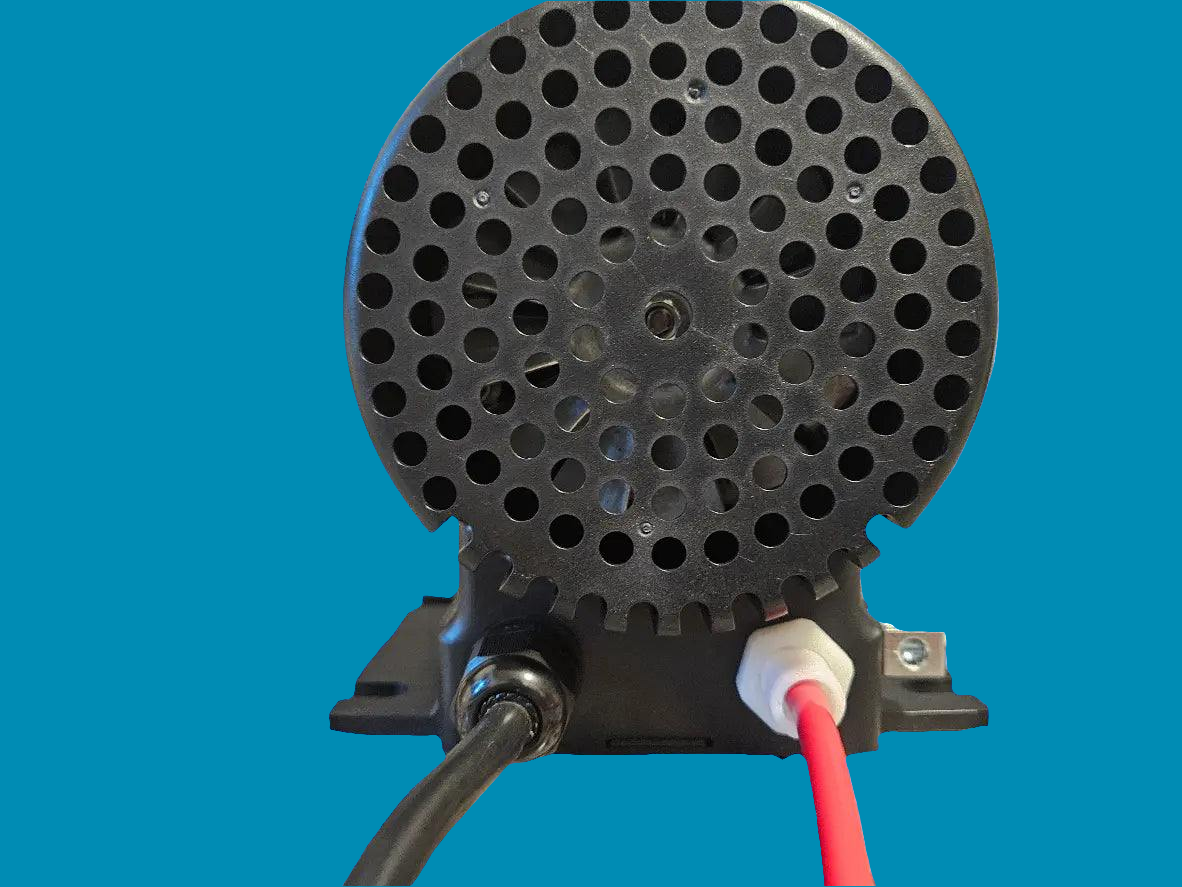 Aquatic 8078 motor for whirlpool water pumps by Balboa Water Group, with metallic body and electrical connections.