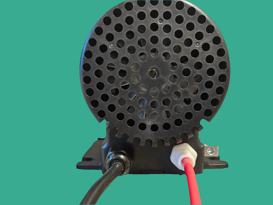 ITT Marlow Gemini Plus R100A-C 1 hp 120v air switch with cord for whirlpool water pumps, mounted on a background.