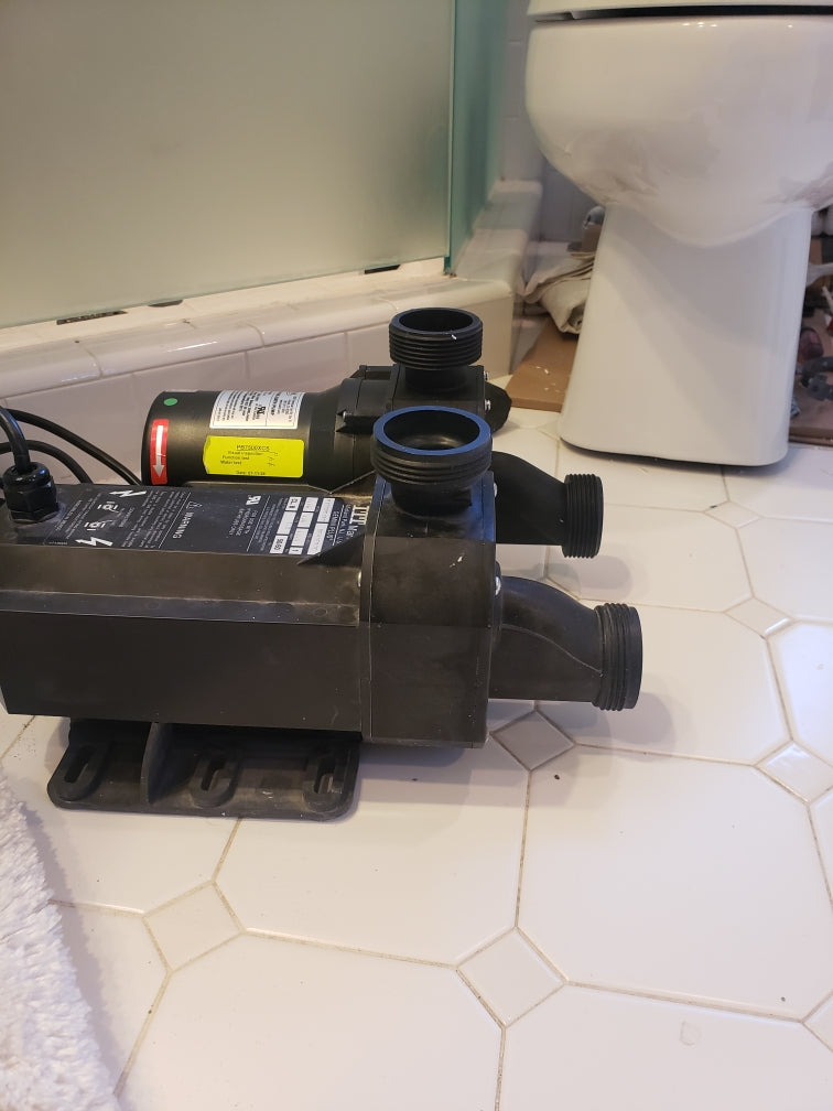 ITT Marlow Gemini Plus R100A-C 1 hp 120V air switch with cord for whirlpool water pumps, branded by Balboa Water Group.