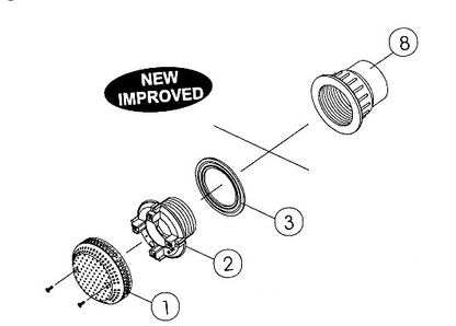 GG INDUSTRIES Suction Fitting White by BALBOA WATER GROUP