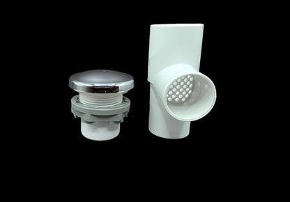 Chrome Aromatherapy Kit for walk-in tub by Airomatherapy, part of BALBOA WATER GROUP white goods, with essential oils and diffuser.