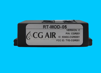 CG AIR SYSTEMS Aquatic Infinity Remote 4-button air massage blower with RTC sensor and WP control panel.