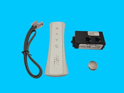 CG AIR SYSTEMS Aquatic Infinity Remote 4-button air massage blower with RTC sensor and waterproof control panel.