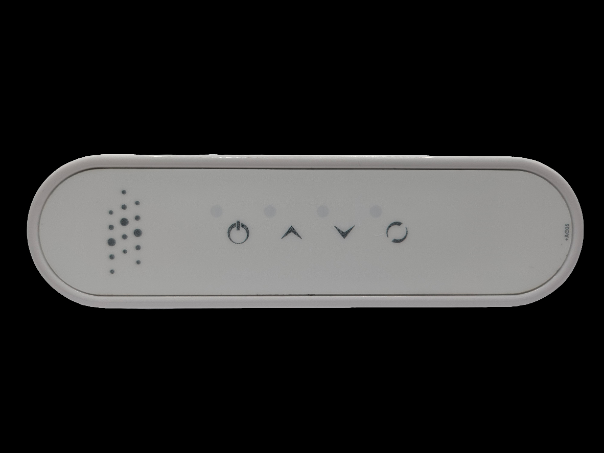 CG AIR SYSTEMS 4-button blower keypad replacement for air massage blowers, showing the black control panel with buttons.