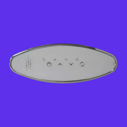 CG AIR SYSTEMS 4-button oval blower keypad replacement for air massage blowers, showing the control interface with buttons.