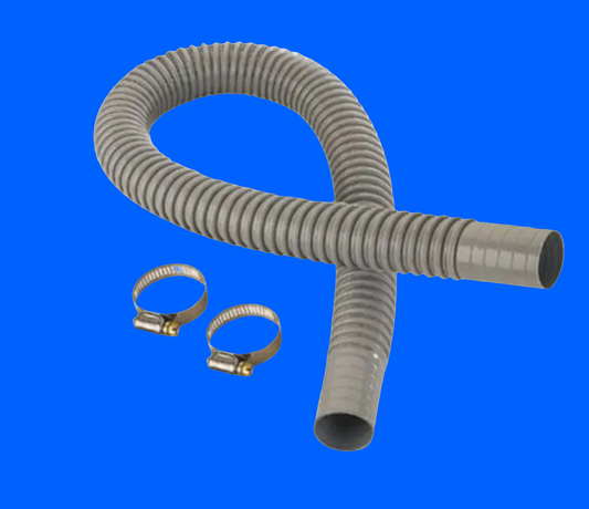 CG Air Systems discharge hose for air massage blowers, 36-inch flexible rubber hose with fittings for effective airflow.