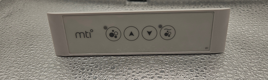 CG AIR SYSTEMS MTI Air Massage blower with 4-button keypad replacement, showing the control panel and buttons.