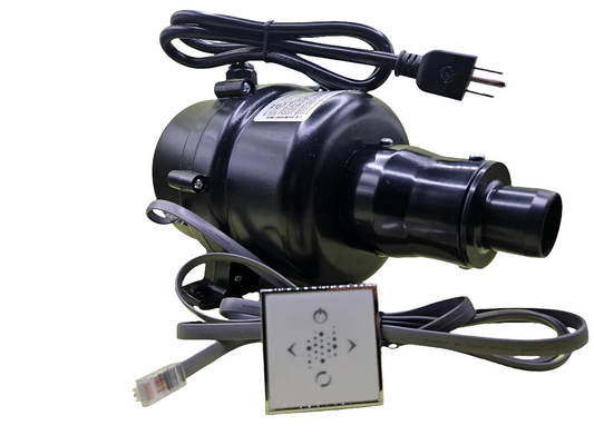 CG AIR SYSTEMS SLS-3-75-120/60A-N+CG01 air massage blower with keypad, showcasing its compact design and control panel.