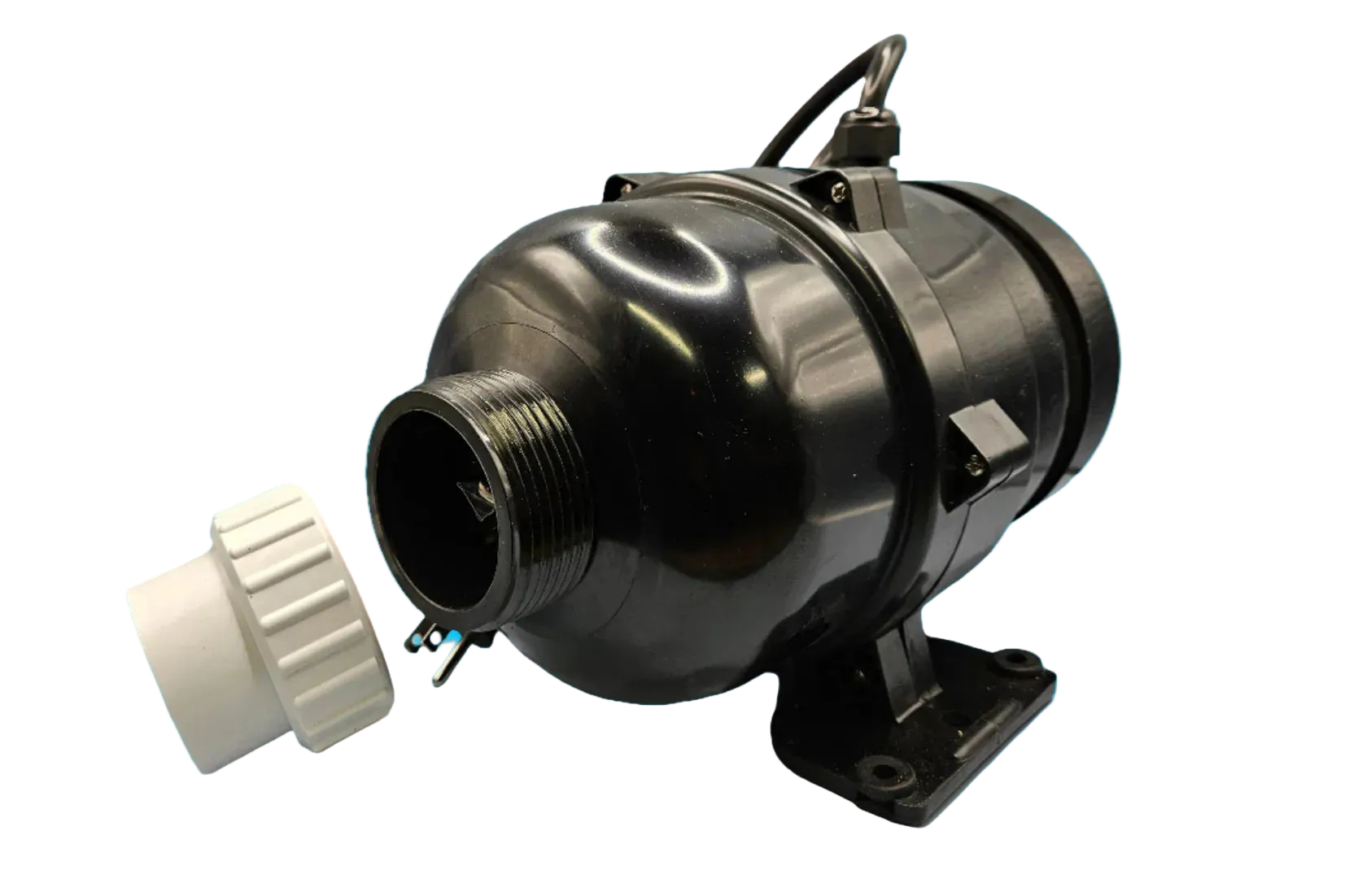 NuWhirl Systems Air Blower BL110XXH with Heater, a professional air massage blower with heating feature for spa and therapeutic use.