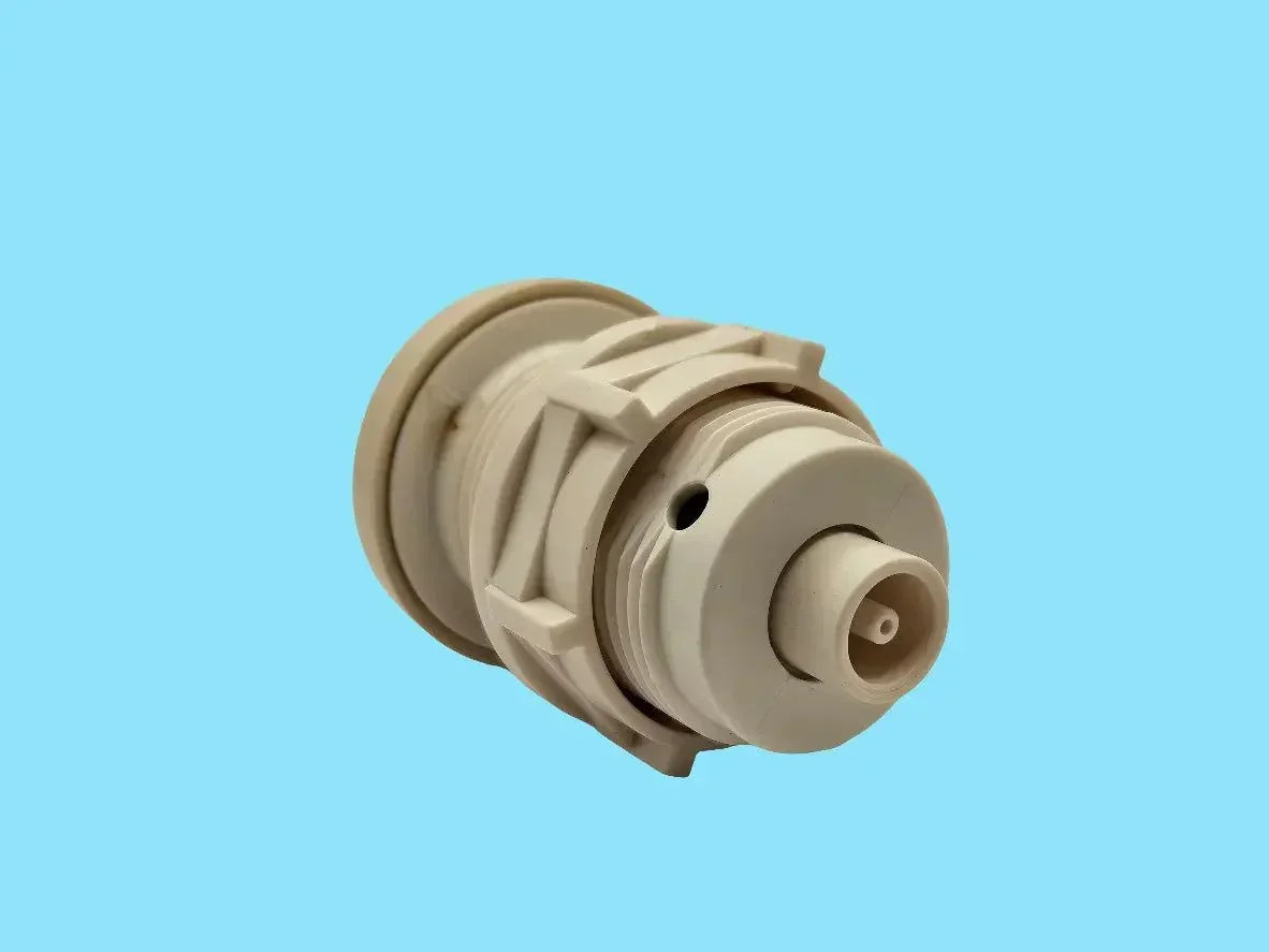 Spa tub air button by NUWHIRL SYSTEMS with a 1-3/8 inch hole, Biscuit AB-03 style, for controlling air jets in the spa or hot tub.