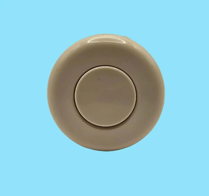 NUWHIRL SYSTEMS Biscuit Spa Tub Air Button with 1-3/8 inch hole for easy activation and stylish spa control.