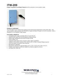 CITW-209-01-01-01 Water Detect Sensor NuWhirl by NUWHIRL SYSTEMS