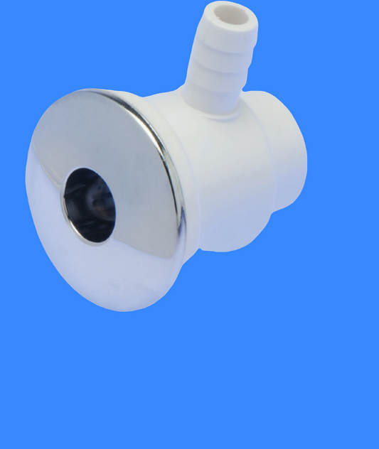 Micro Jet Chrome Low Profile, ½” X 3/8”, 3.8cm by NUWHIRL SYSTEMS