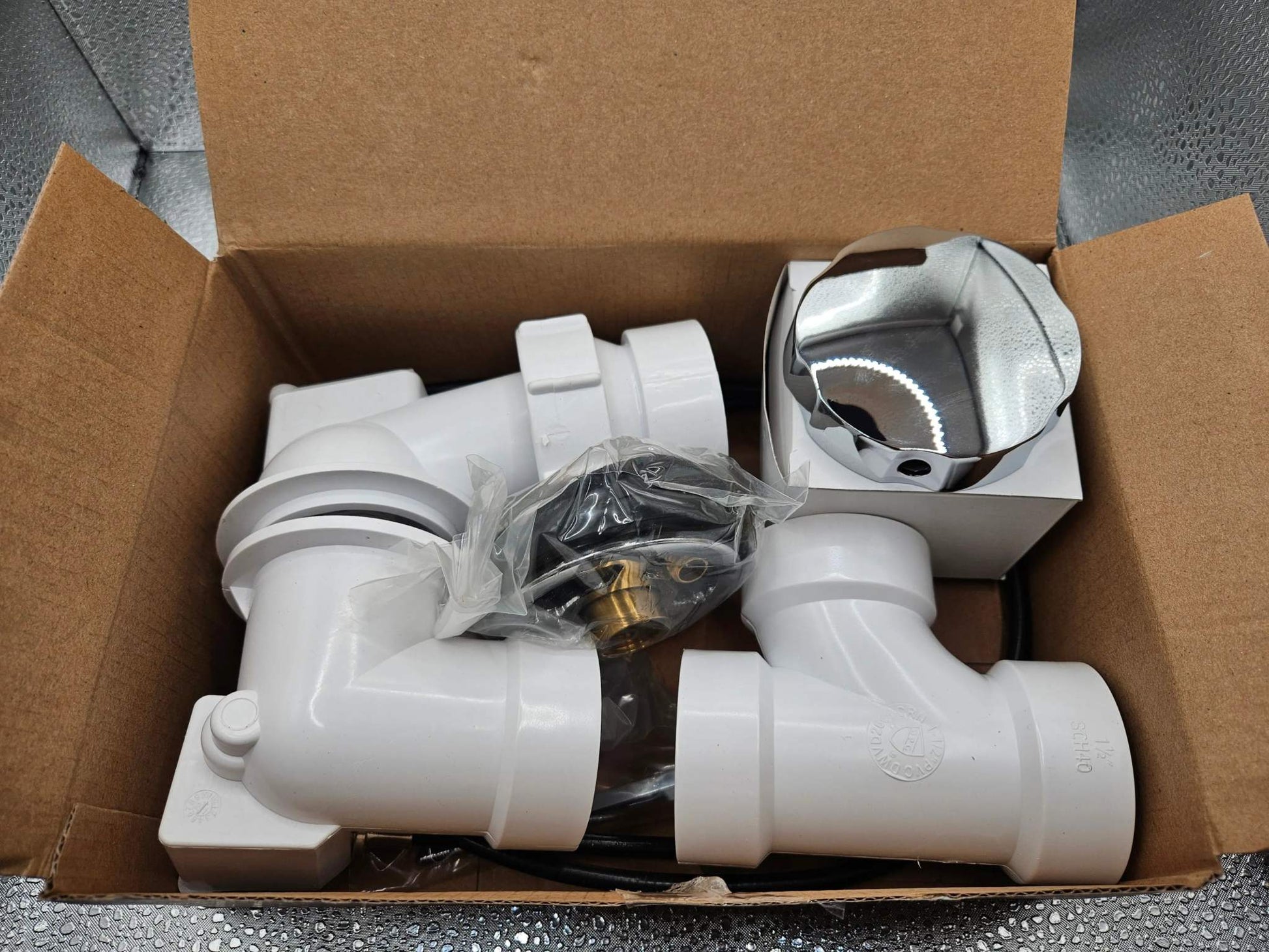 Drain and Overflow Cable Drain Assembly White by NUWHIRL SYSTEMS