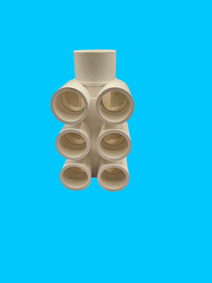 Water Manifold 1" x 1/2" (6) Ports 400106 by NUWHIRL SYSTEMS