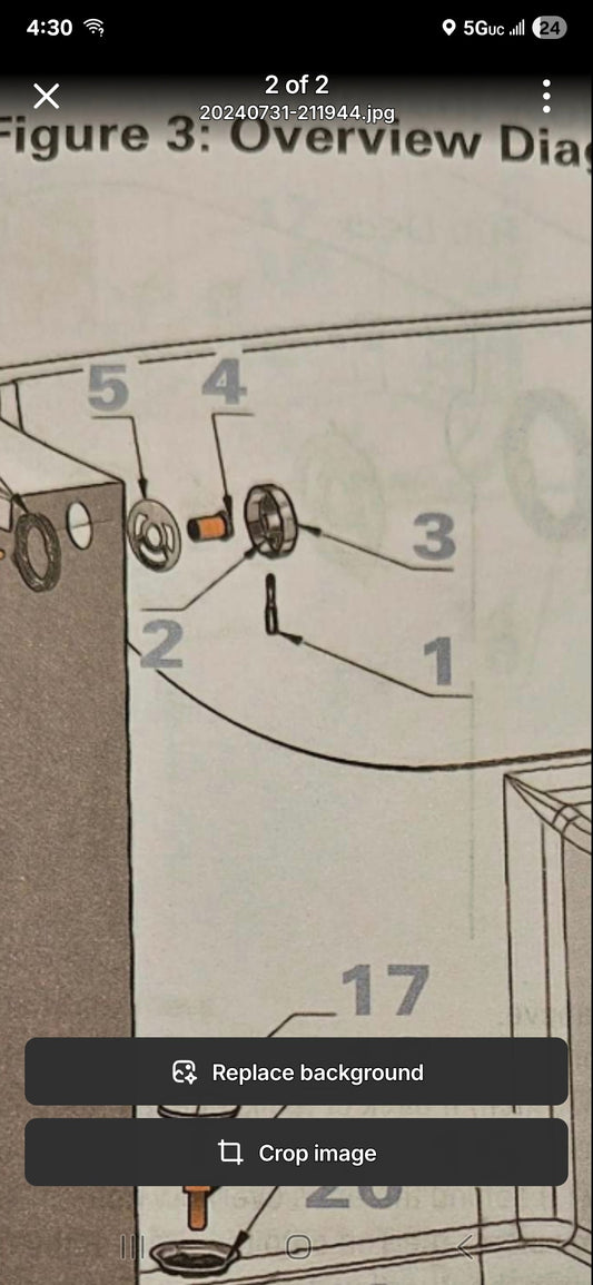 Cable Drain Handle Part #3 Diagram Whirly Bros