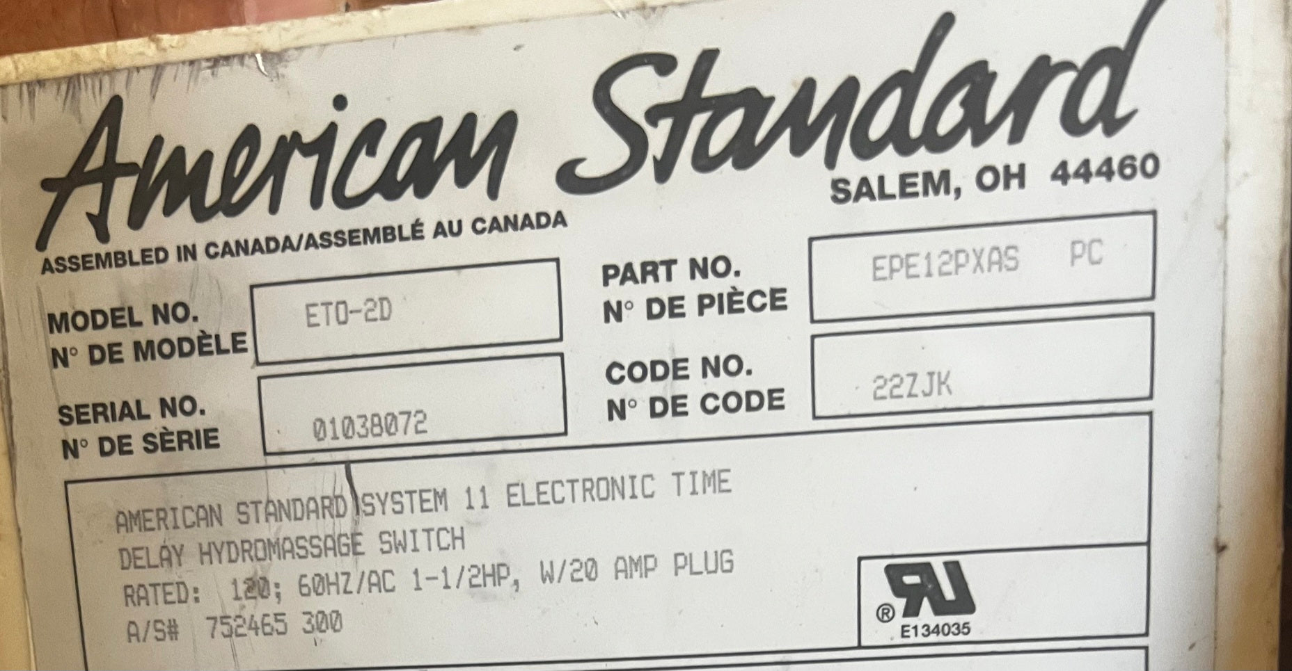american standard 752465 300
