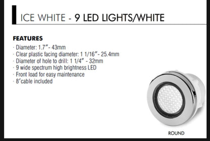 LT-LED09-W-R-CP ICED White LED TUB Light