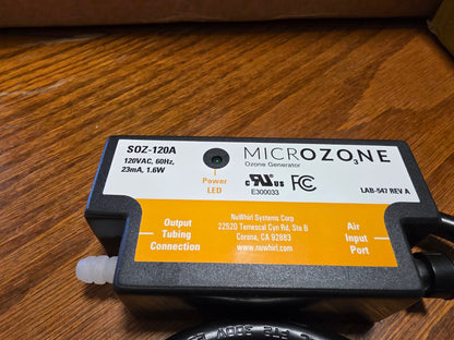 micrOzone System SOZ-200XXX Aqua Sun Ozone NUWHIRL SYSTEMS