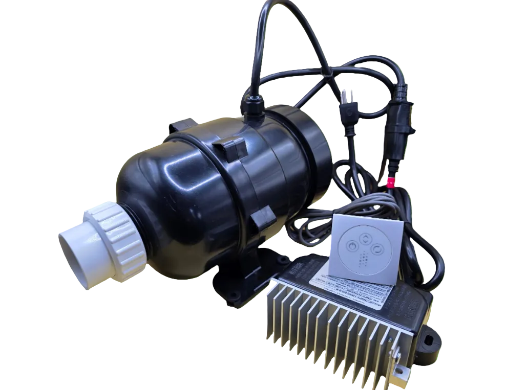 Whirly Bros KOHLER K-1036210 Air Blower Replacement System for air massage blowers, showing the blower unit.