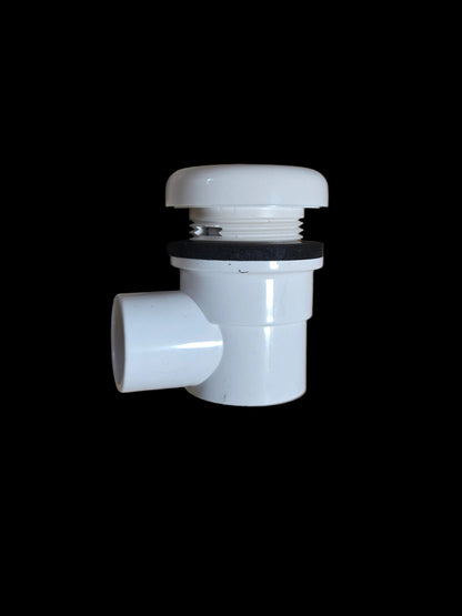 White Silent Air Control by Whirly Bros, featuring a sleek, modern design with adjustable air flow controls and a clean white finish.