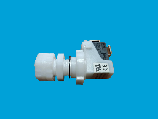 Whirly Bros Whirlpool Pump Air Switch Relay in white, ON-OFF control switch for washing machines or appliances.