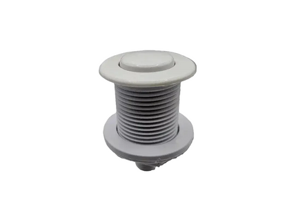 White Whirlpool Tub Air Switch Button by Whirly Bros, designed for Balboa spa control systems.